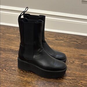 Staud Palamino black platform boot